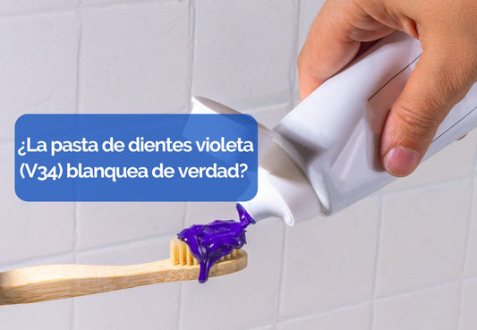¿La pasta de dientes violeta (V34) blanquea de verdad? Te contamos lo que nadie dice