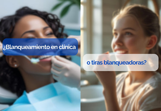 ¿Blanqueamiento en clínica o tiras blanqueadoras en casa?