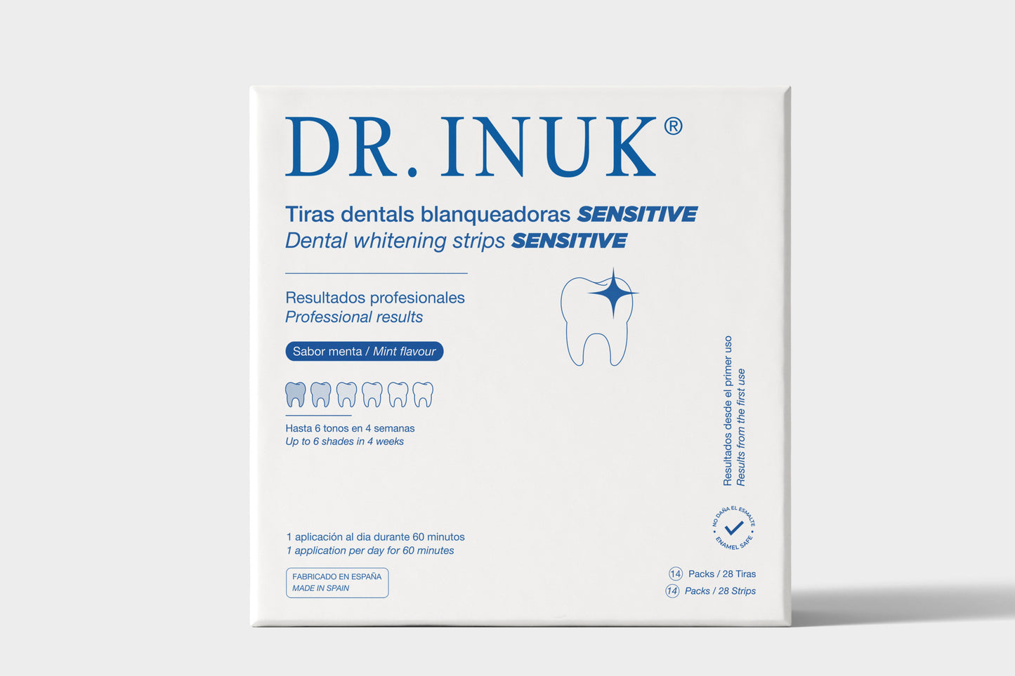 Tiras blanqueadoras SENSITIVE DR. INUK®