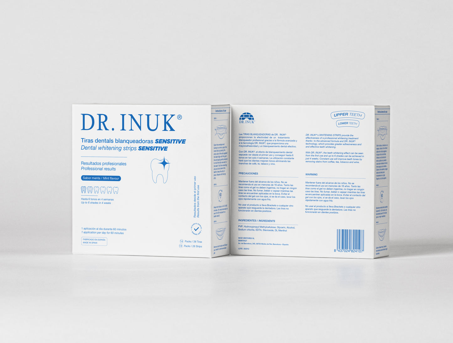 PLAN DE MANTENIMIENTO Tiras blanqueadoras SENSITIVE DR. INUK®