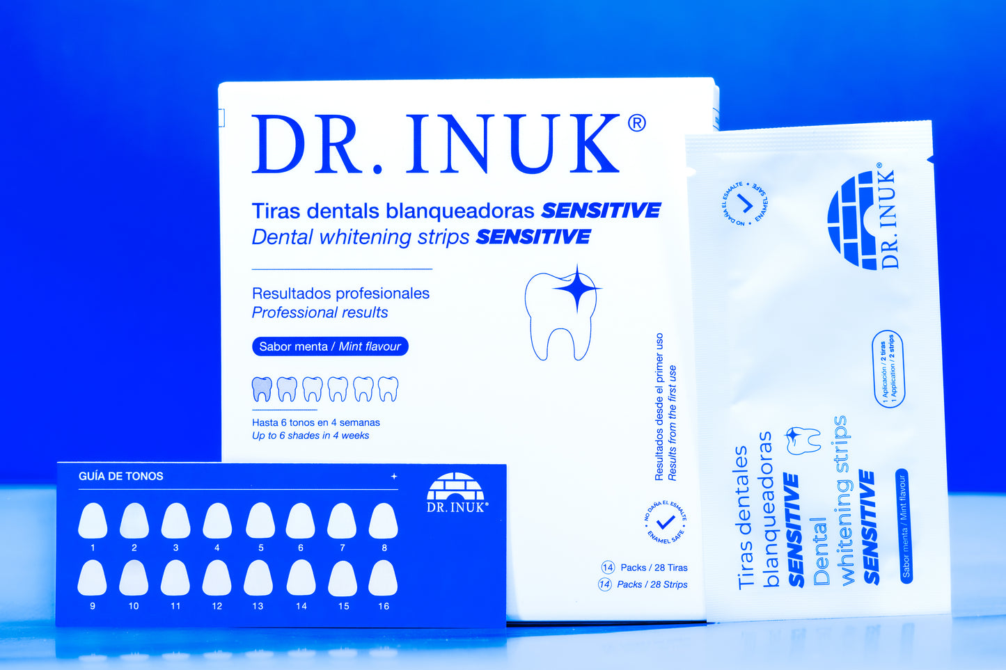 Tiras blanqueadoras SENSITIVE DR. INUK®