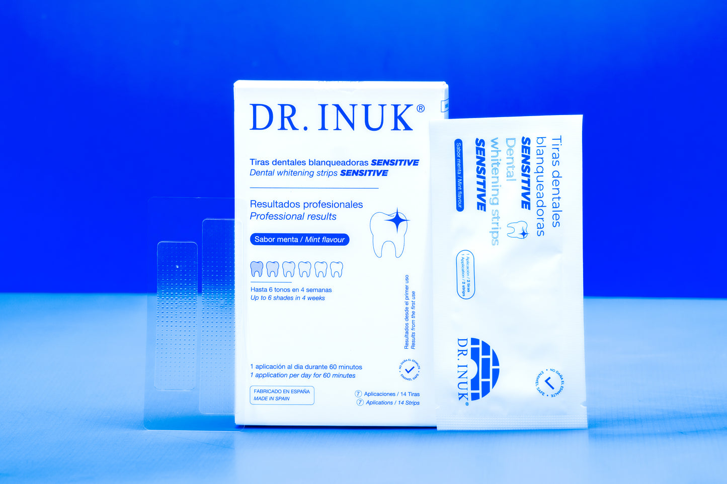 SENSITIVE DR whitening strips. INUK®